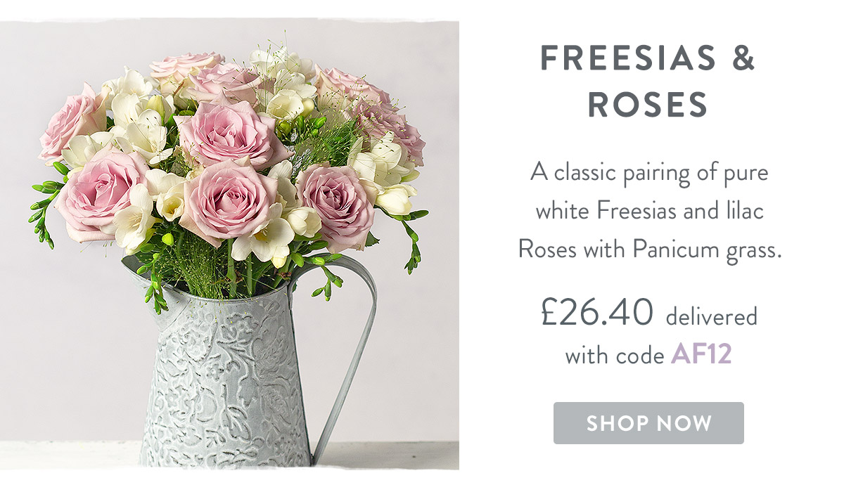Freesias and Roses - only &pound;26.40 delivered