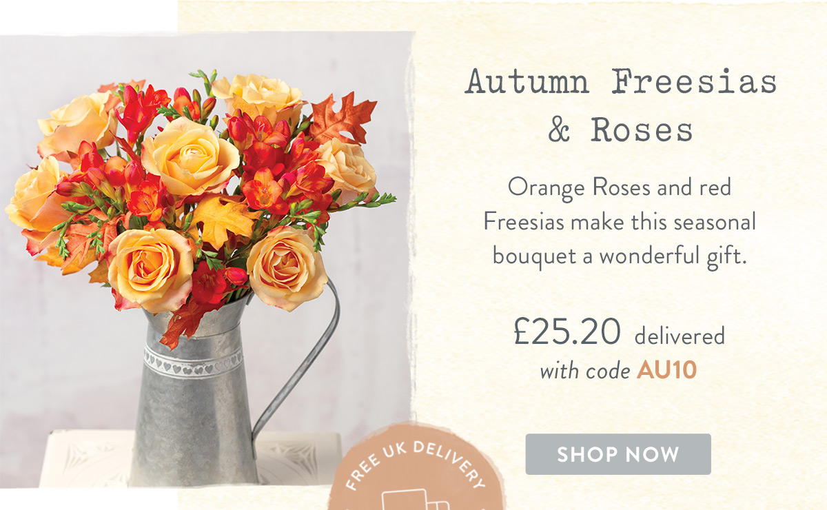 Autumn Freesias & Roses - only &pound;25.20