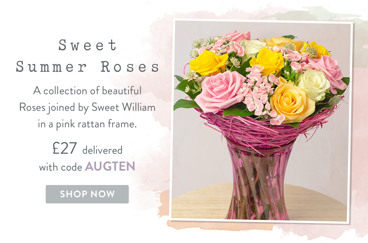 Sweet Summer Roses - only &pound;27 with promo code