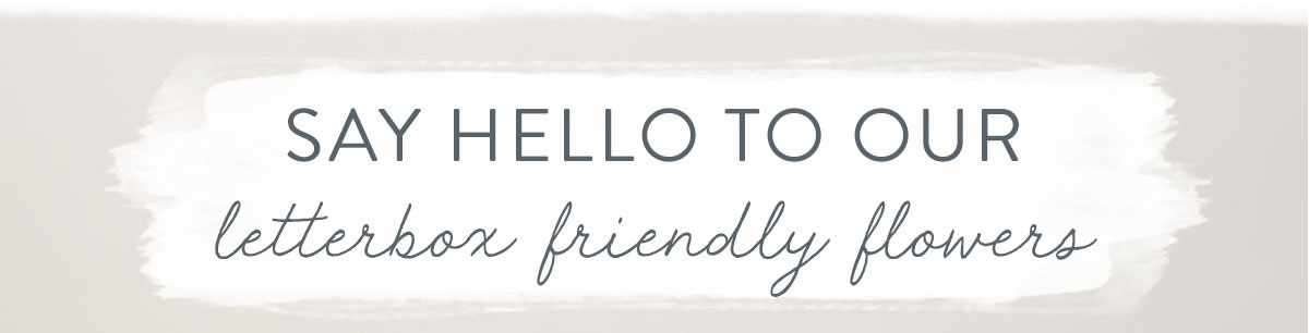 Say hello to our letterbox friendly flowers