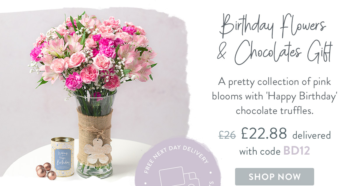 Birthday Flowers and Chocolates Gift - only &pound;22.88 delivered