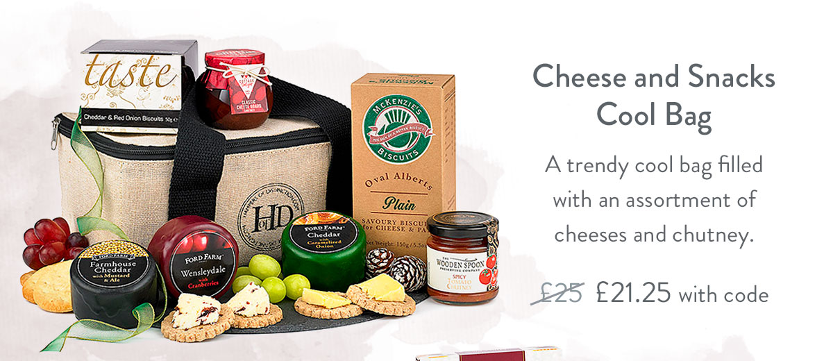 Cheese and Snacks Cool Bag - only &pound;21.25 with code