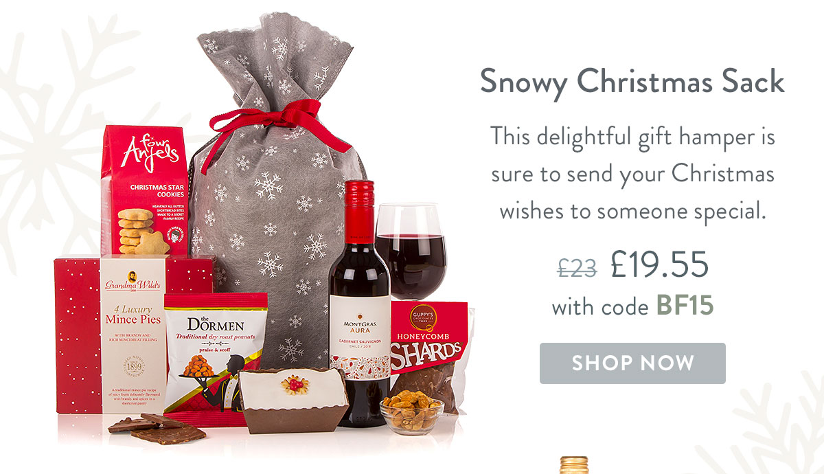 Snowy Christmas Sack - Only &pound;19.55 with code