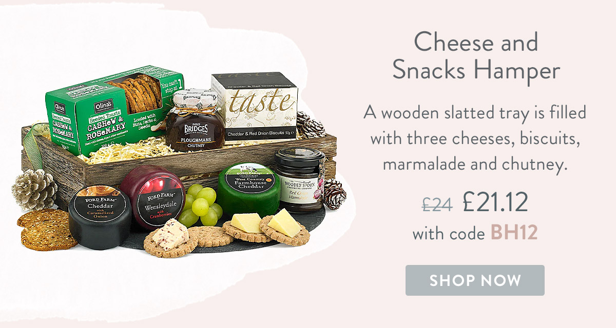 Cheese and Snacks Hamper - only &pound;21.12