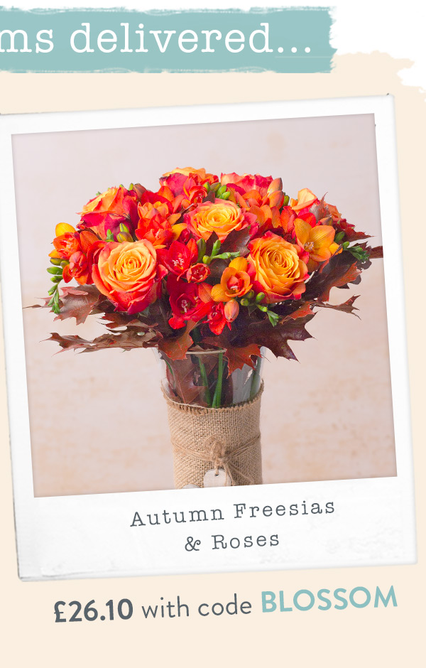 Autumn Freesias & Roses - Only &pound;26.10