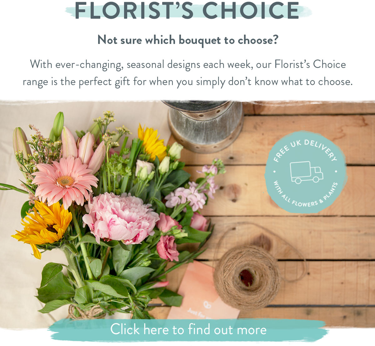 Save 10% on your Florist's Choice order using code CHOICE