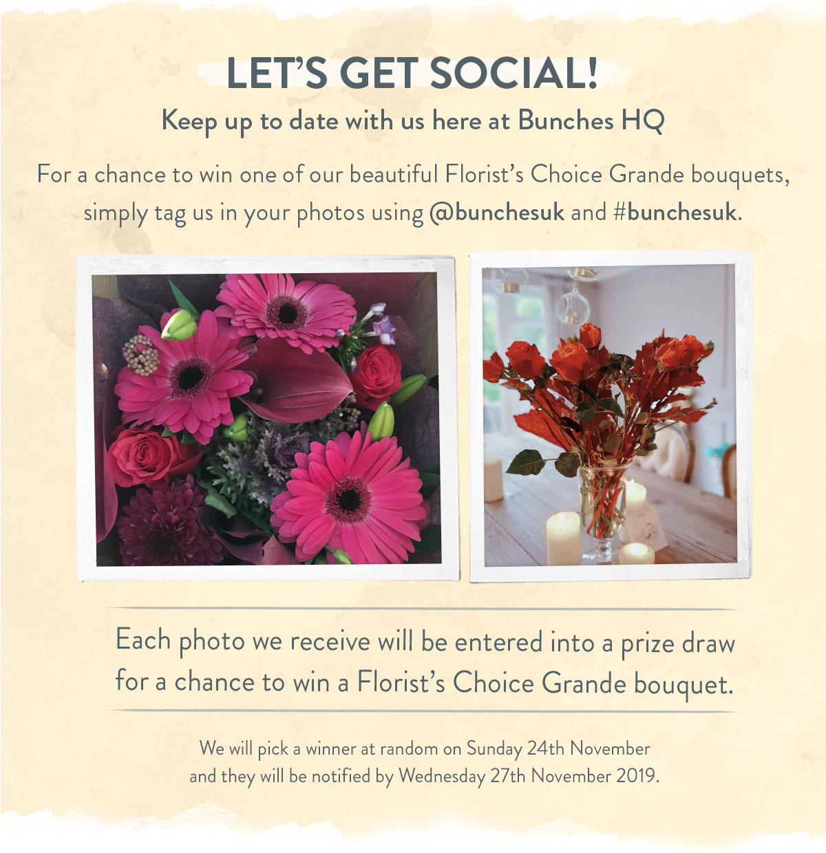 Choose your size of your Florist's Choice bouquet