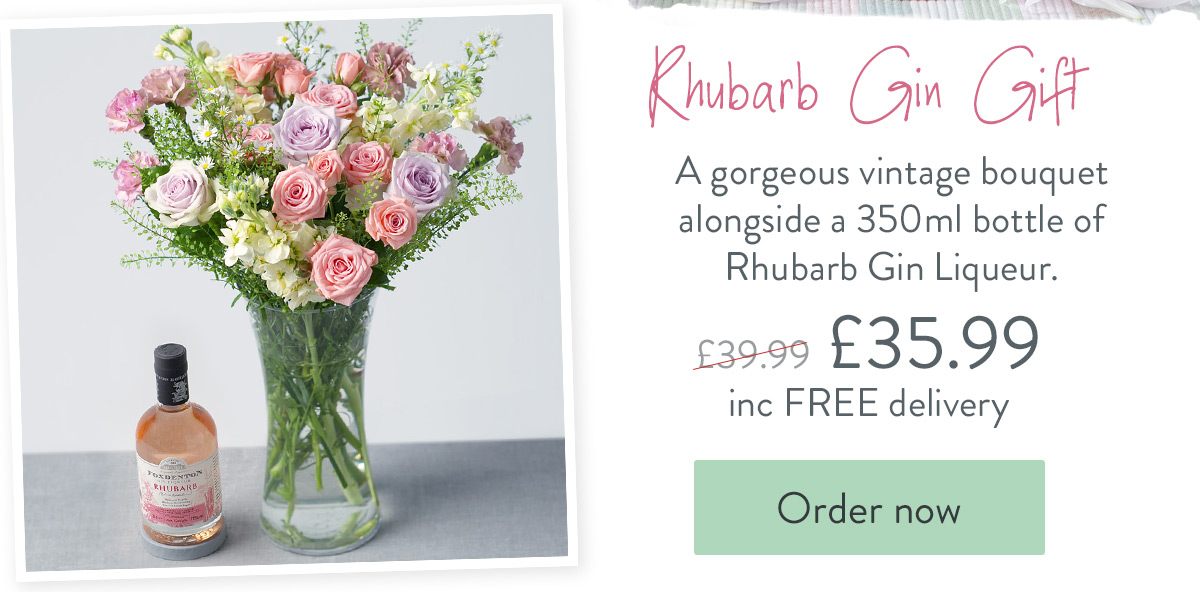 Rhubarb Gin Gift - Only &pound;35.99