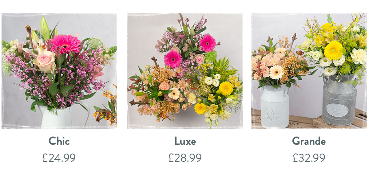 Choose your size of your Florist's Choice bouquet