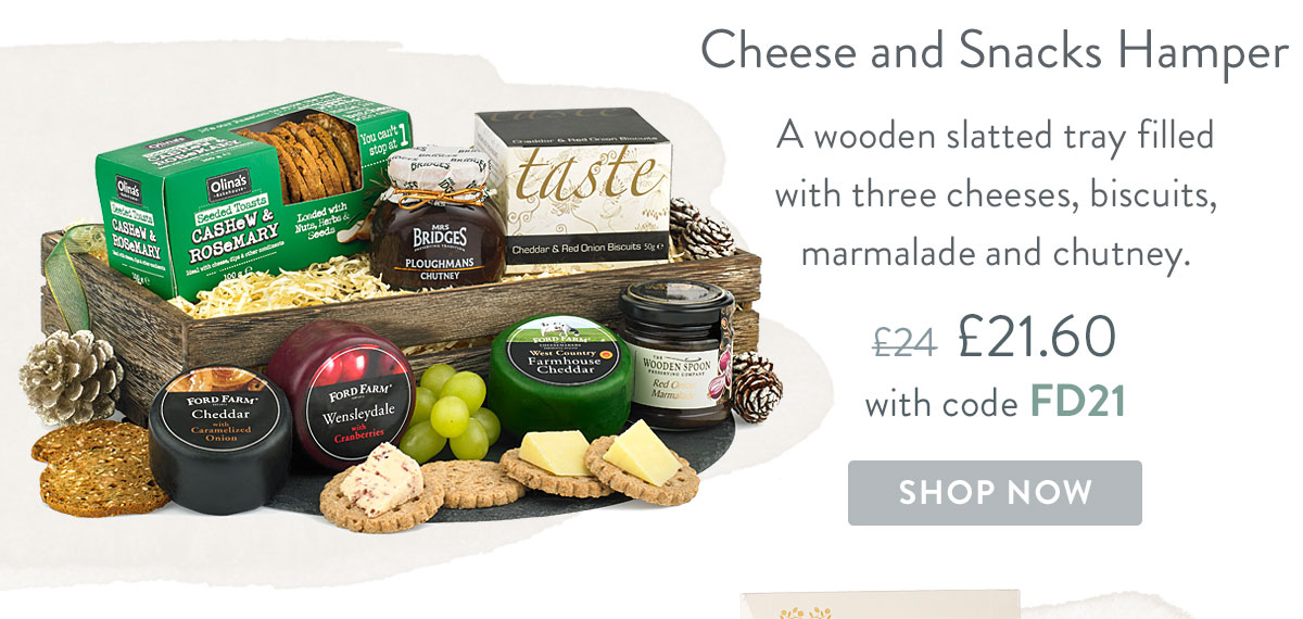 Cheese and Snacks Hamper - only &pound;21.60 delivered