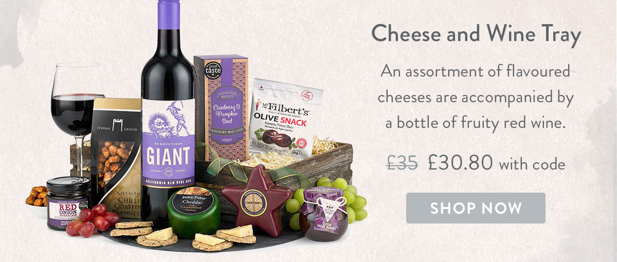 Cheese and Wine Tray - only &pound;30.80 with code