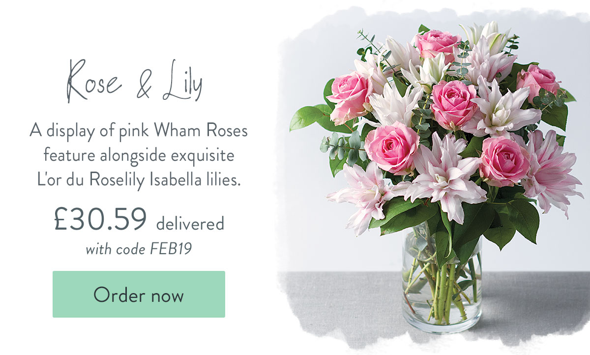 Rose & Lily Bouquet - only &pound;30.59