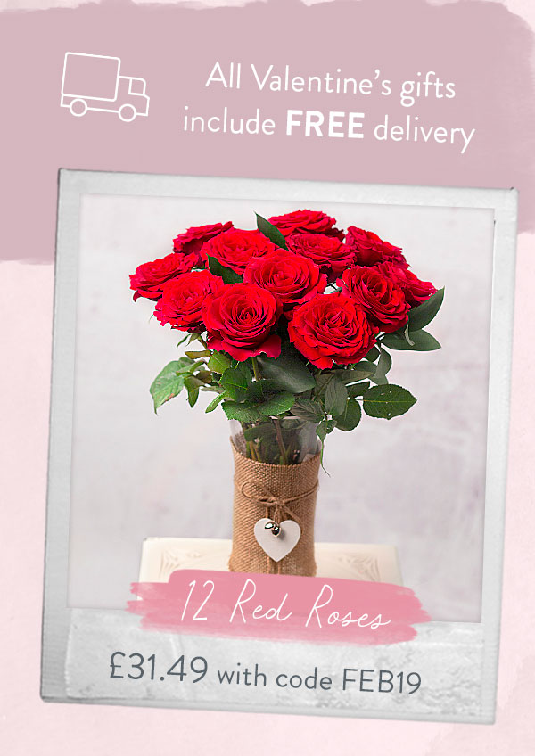 12 Red Roses - Only &pound;31.49