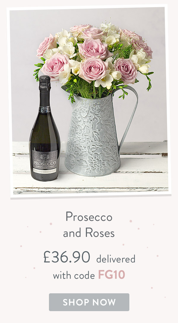 Prosecco and Roses - only &pound;36.90