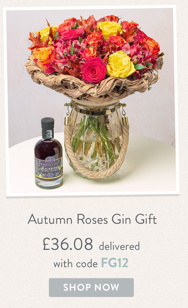 Autumn Roses Gin Gift - Only &pound;36.08 delivered with code