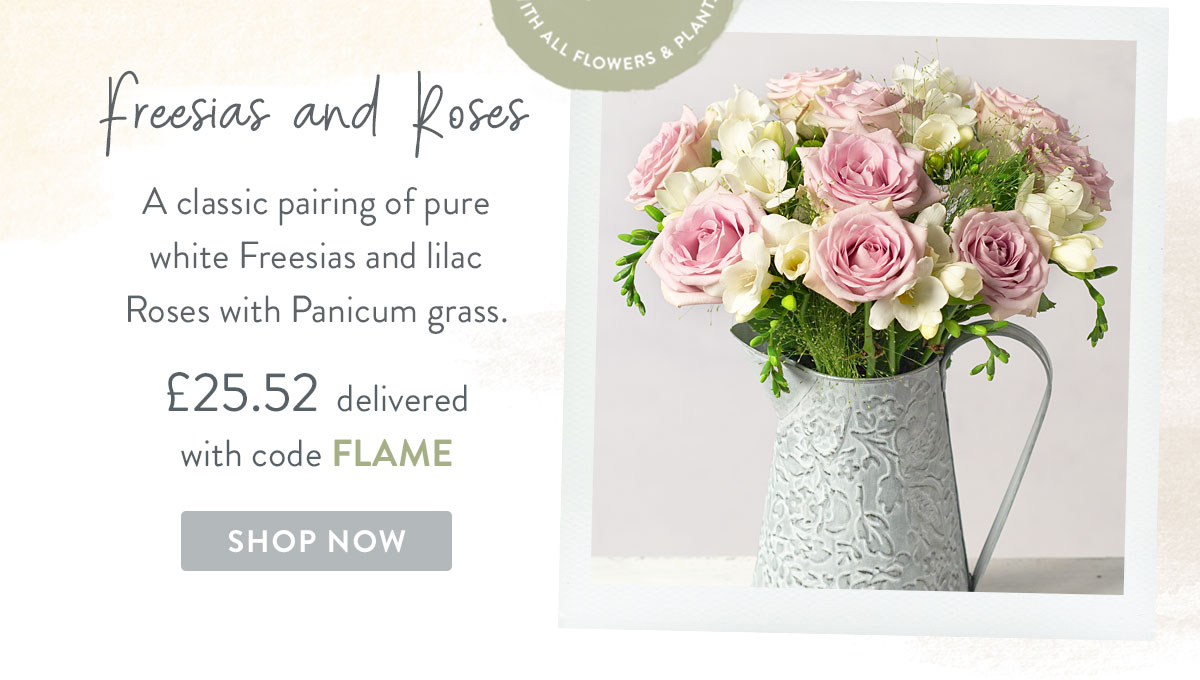 Freesias and Roses - only &pound;25.52
