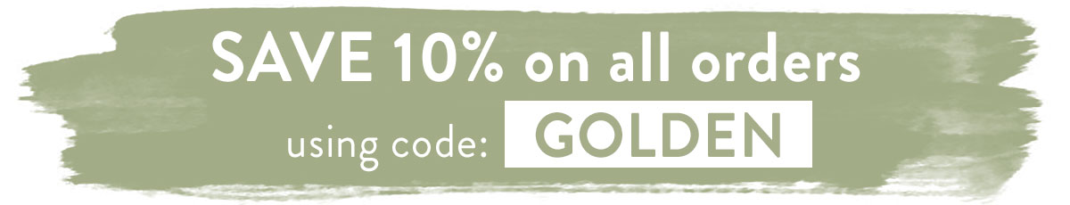 Save 10% with code GOLDEN