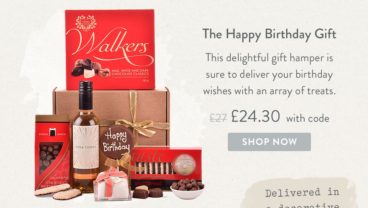 The Happy Birthday Gift - Only &pound;24.30 delivered with code