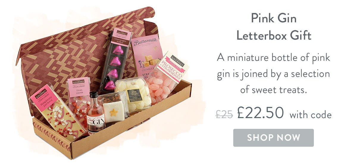 Pink Gin Letterbox Gift - Only &pound;22.50 delivered with code
