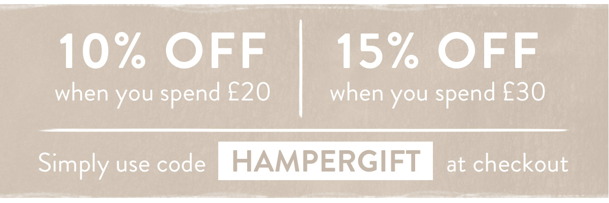 Enjoy up to 15% off with code HAMPERGIFT