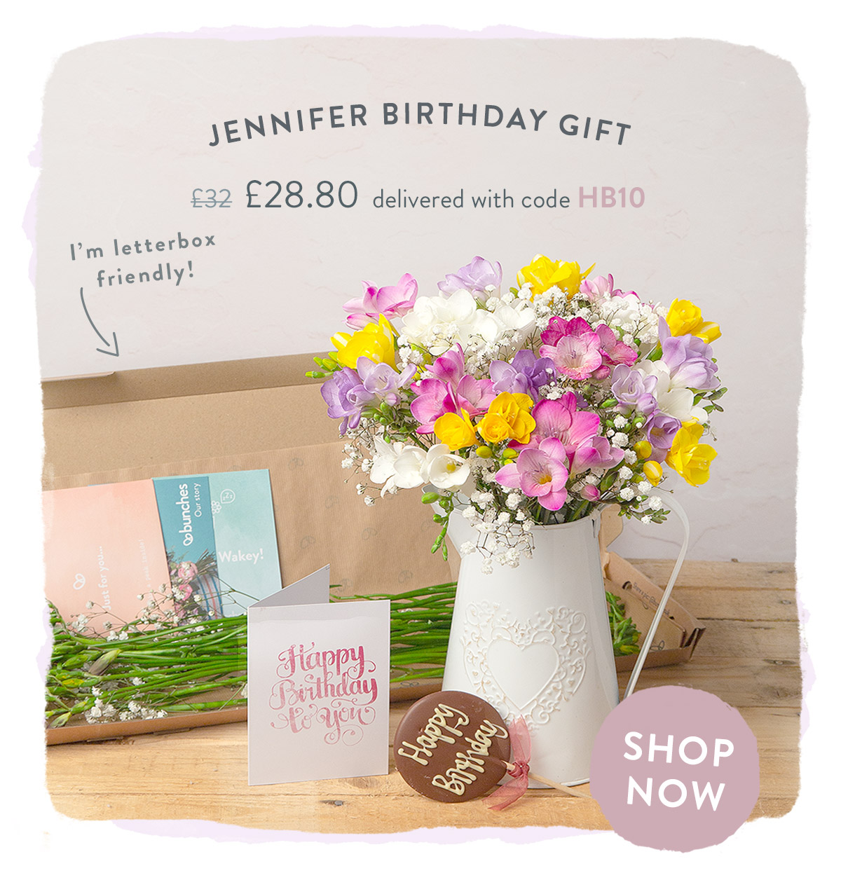 Jennifer Birthday Gift - only &pound;27 delivered