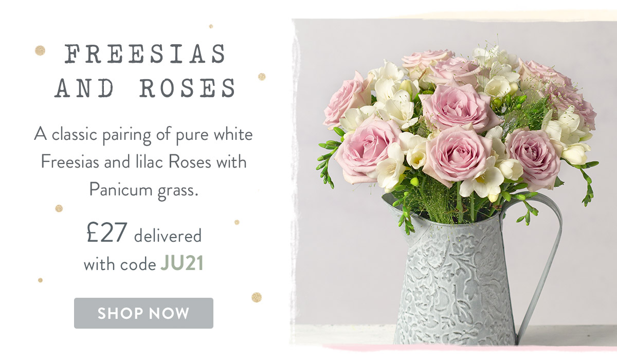 Freesias and Roses - only &pound;27 delivered