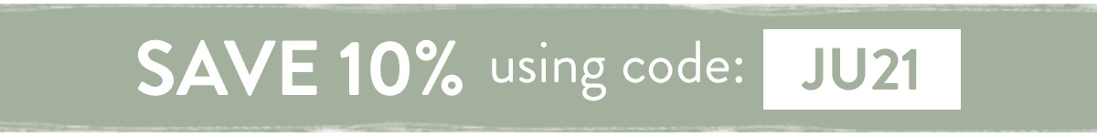 Save 10% using code JU21 - use by Midnight Sunday 4th July