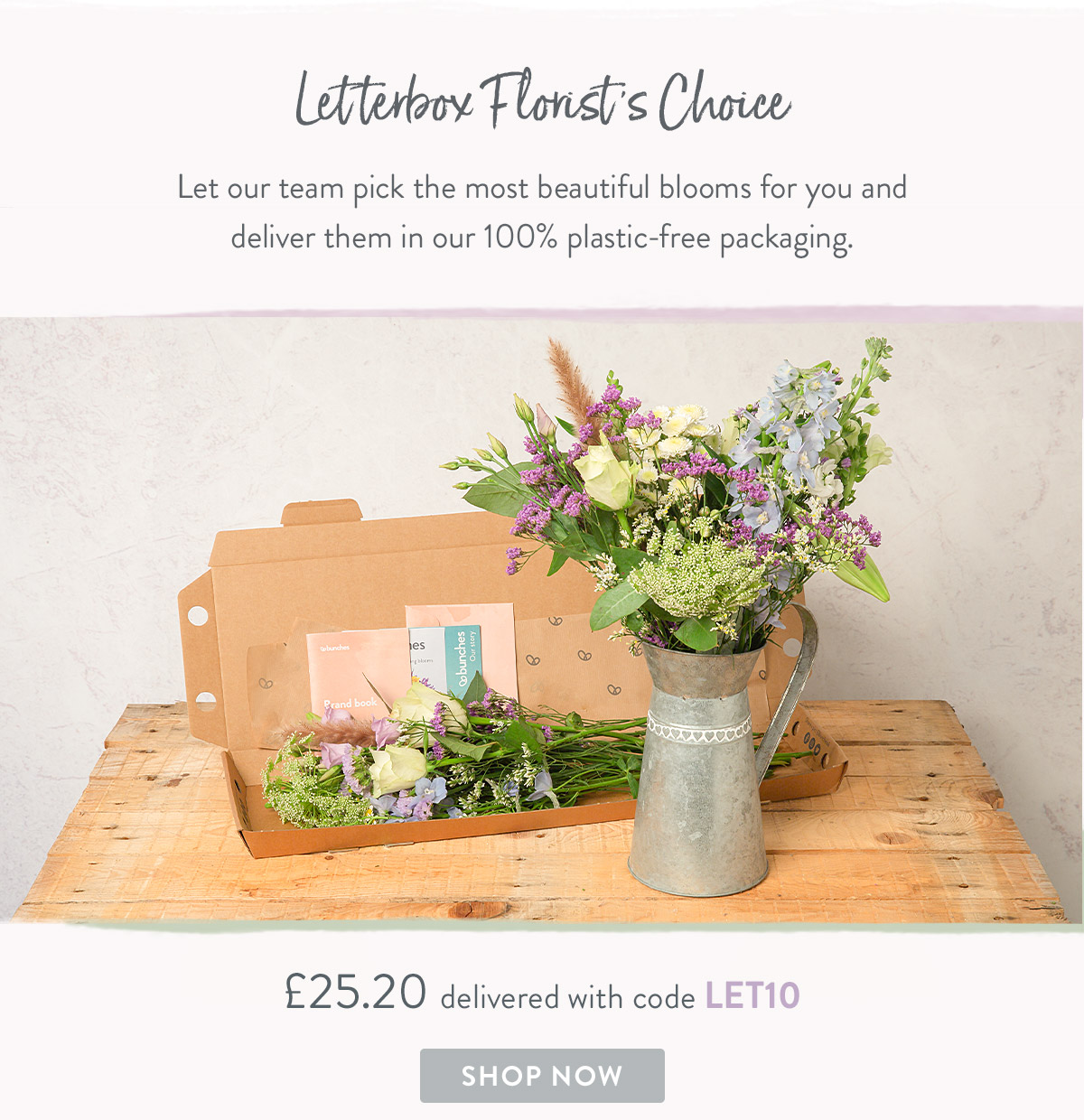 Letterbox Florist's Choice - only &pound;25.20 delivered