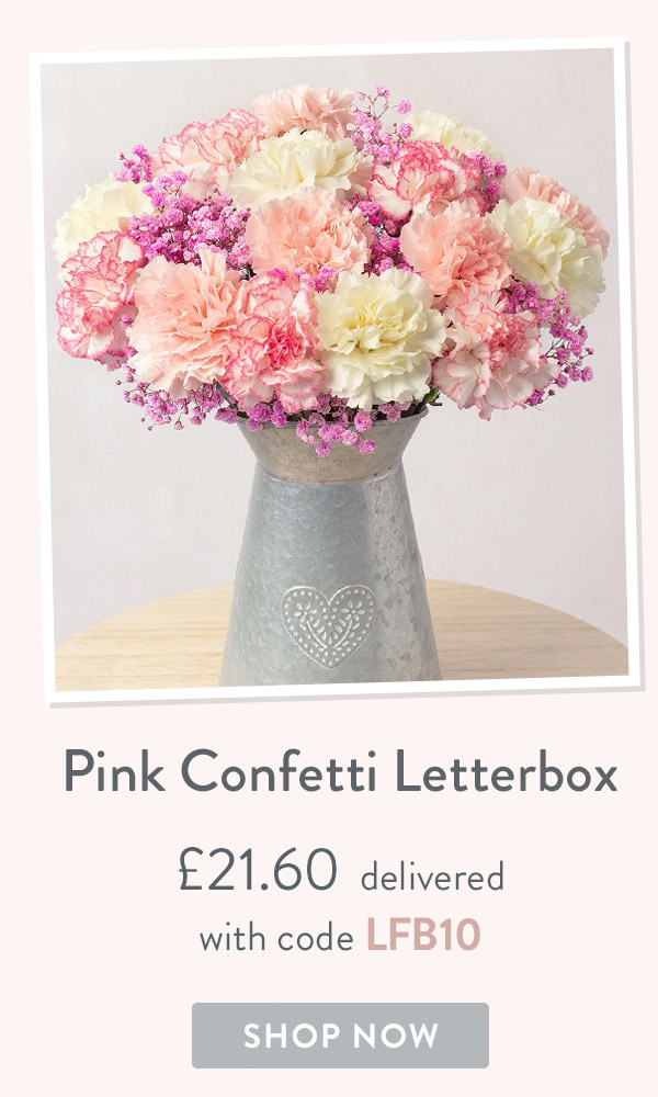 Pink Confetti Letterbox - only &pound;21.60 delivered