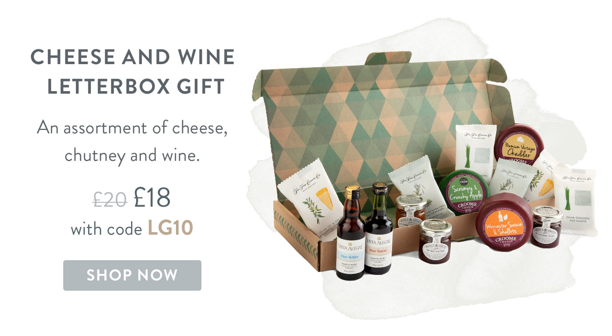 Chese and Wine Letterbox Gift - Only &pound;18 with code