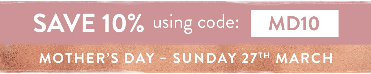 Save 10% using code MD10 - use by Sunday 20th March