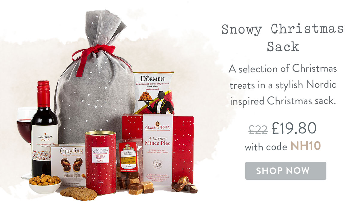 Snowy Christmas Sack - only &pound;19.80 with promo code