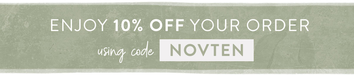 Save 10% with code NOVTEN