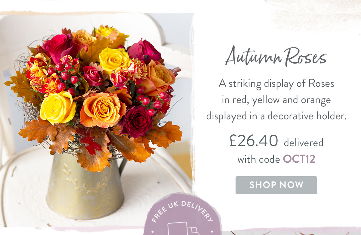 Autumn Roses - only &pound;26.40