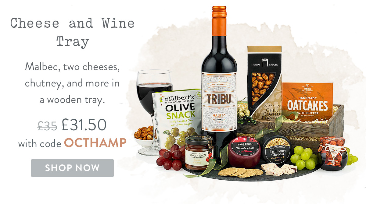 Cheese and Wine Tray - only &pound;31.50 with promo code