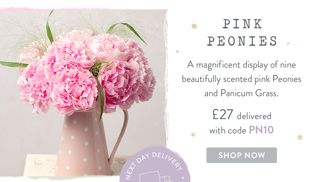 Pink Peonies - only &pound;27 delivered