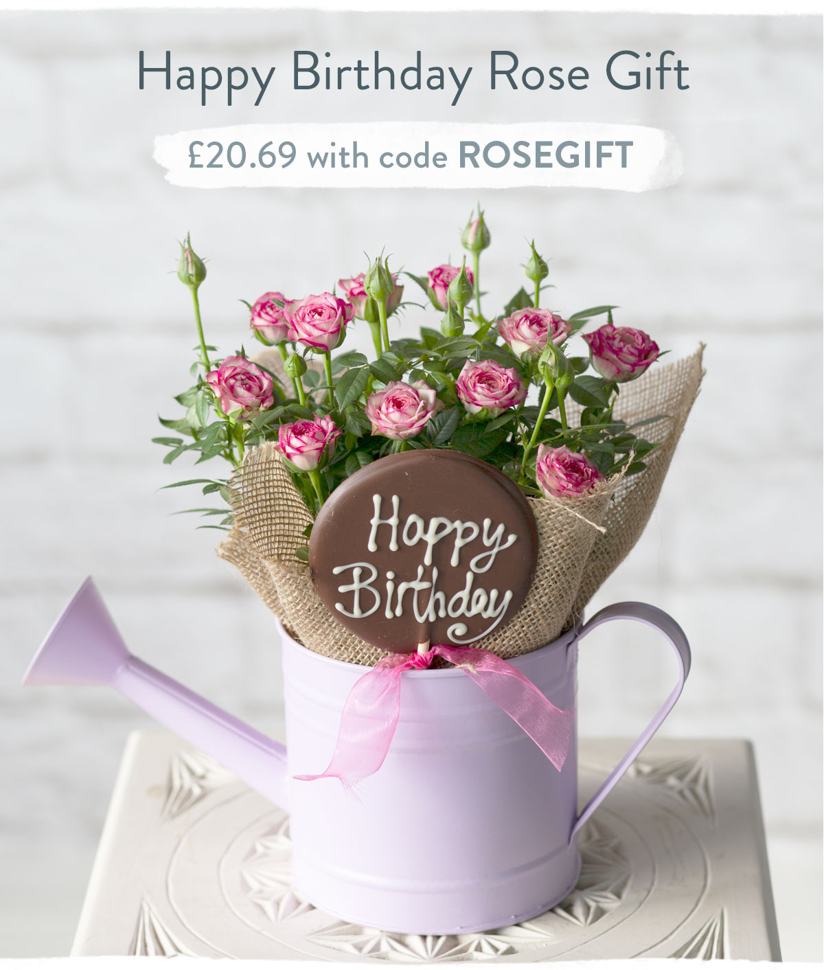 Happy Birthday Rose Gift - Only &pound;20.69