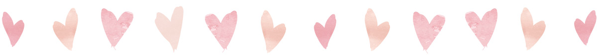 Row of hearts