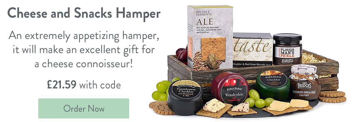 Cheese and Snacks Hamper - Only &pound;21.59