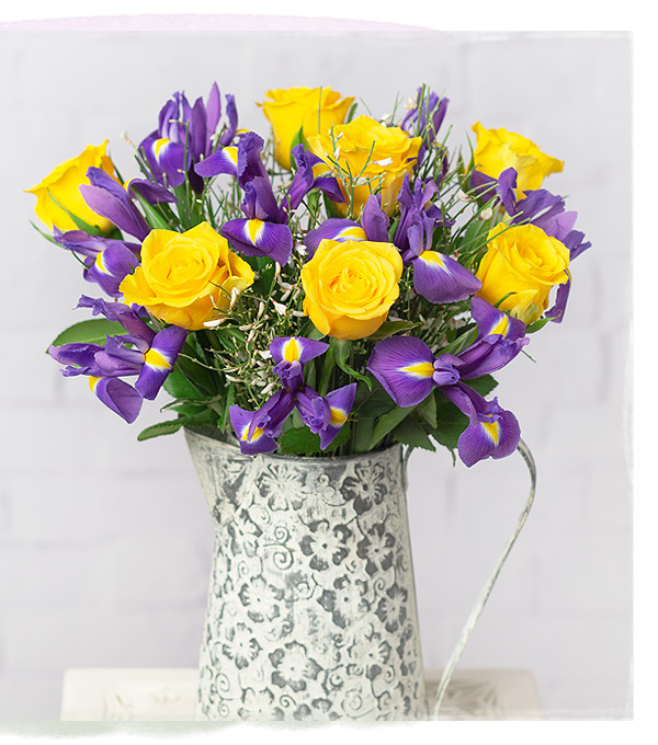 Roses and Iris - Only &pound;26.10 delivered
