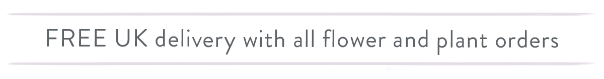 Free delivery on all flower and plant orders