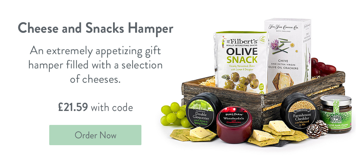 Cheese and Snacks Hamper - Only &pound;21.59