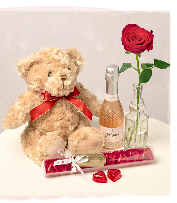 Sparkling Valentine Bear Gift - Only &pound;29.70 delivered