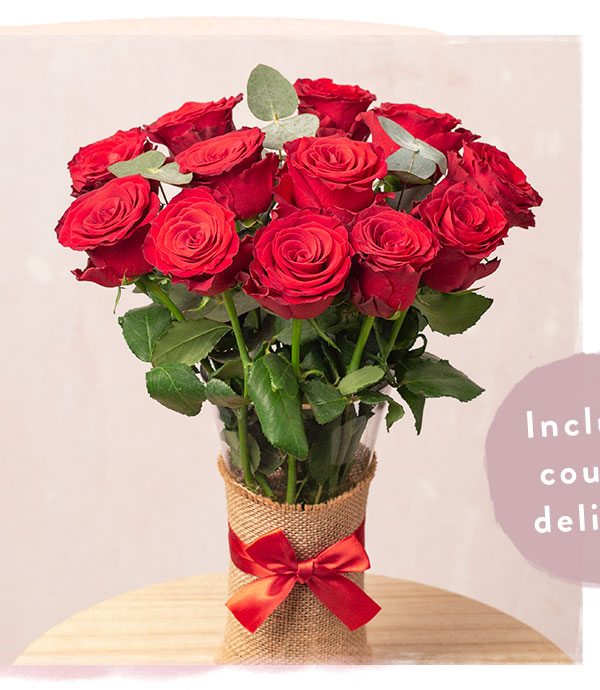 12 Red Roses - Only &pound;32.40 delivered