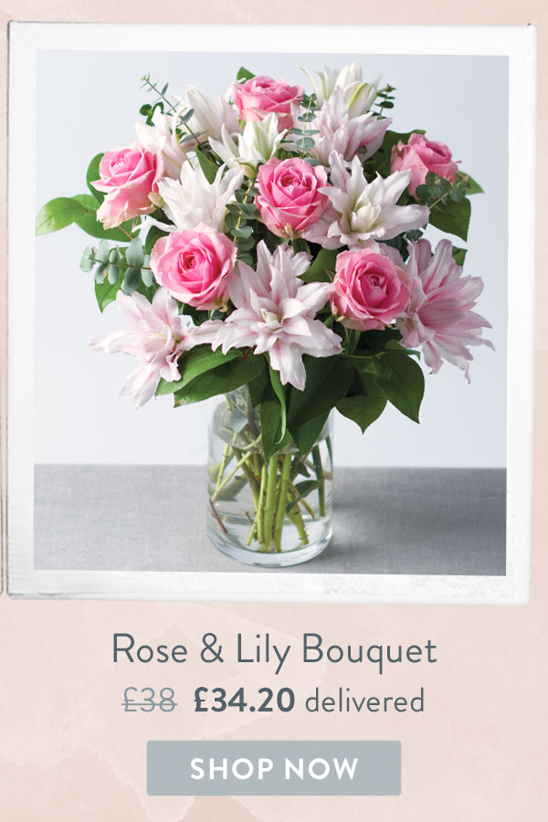 Rose and Lily Bouquet - Only &pound;34.20 delivered