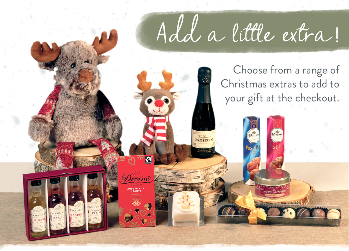 Add extras to your gift at the checkout