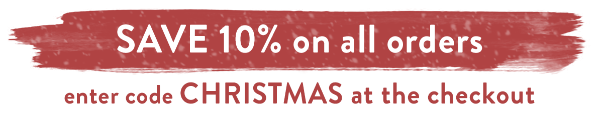 Save 10% with code CHRISTMAS