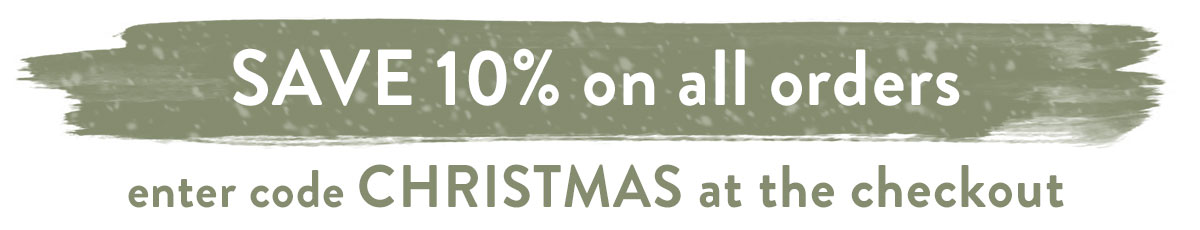 Save 10% with code CHRISTMAS