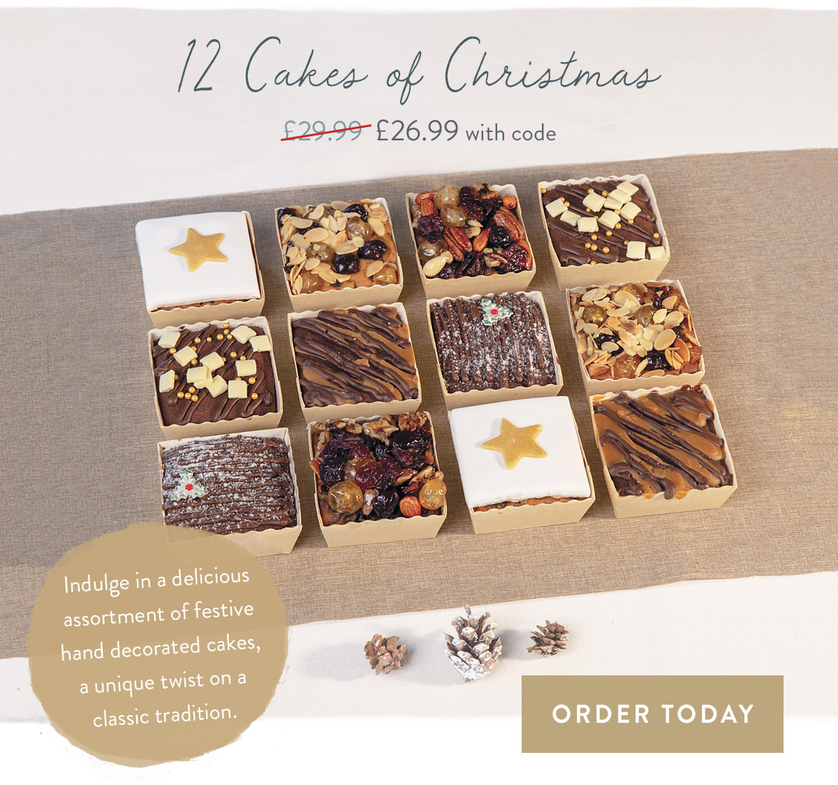 12 Cakes of Christmas - Only &pound;26.99 delivered