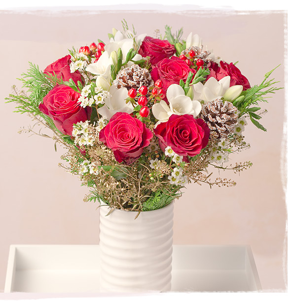 Christmas Roses and Freesias - Only &pound;31.50 delivered